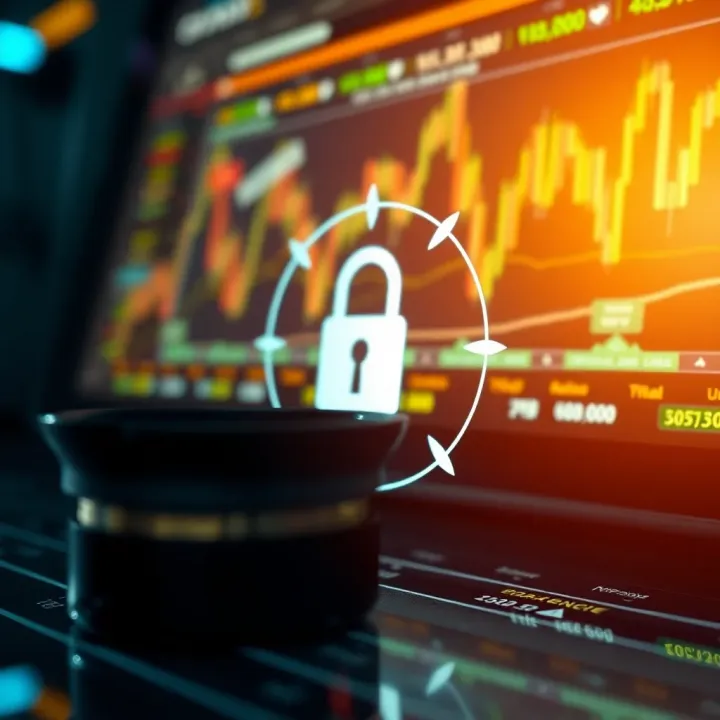 Visual representation of security measures and regulatory framework for binary trading in South Africa