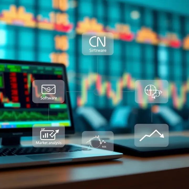 Sources and Risks of Binary Trading Signals for Informed Decisions Diagram illustrating sources of binary trading signals including software, market analysis, and financial news