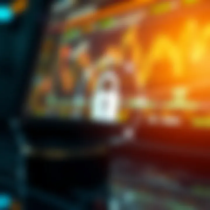 Visual representation of security measures and regulatory framework for binary trading in South Africa