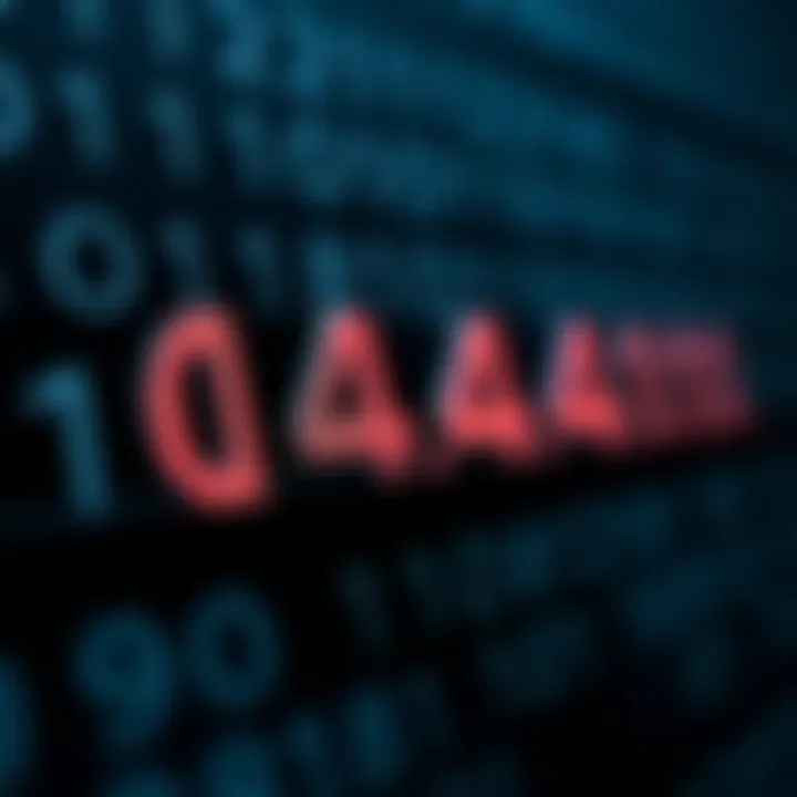 Diagram depicting the binary digits aligned to represent the numerical value