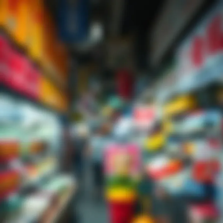 Colorful variety of products on display inside China Town Parow including groceries and specialty items