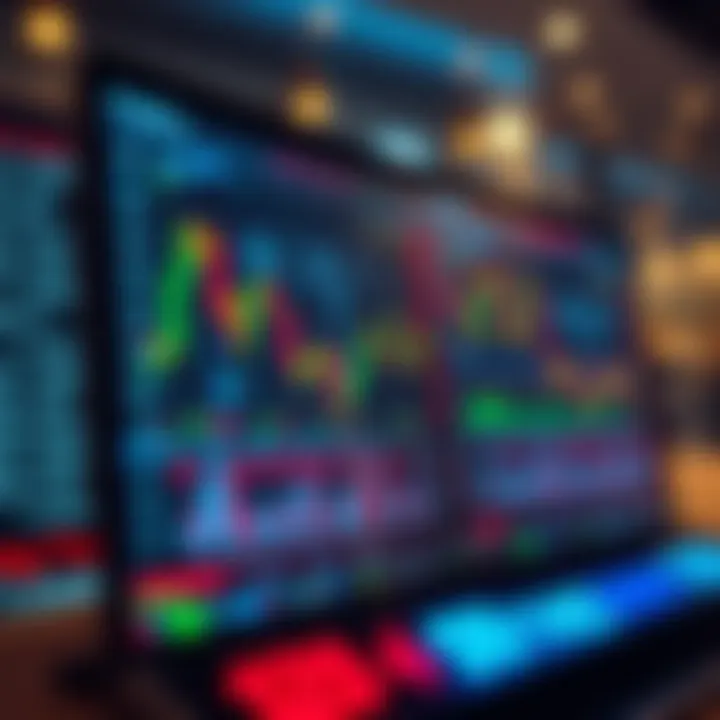 User interface of a forex trading platform showing currency charts and trading options