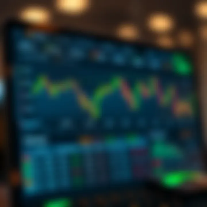 User-friendly trading app interface displaying stock market charts and portfolio overview