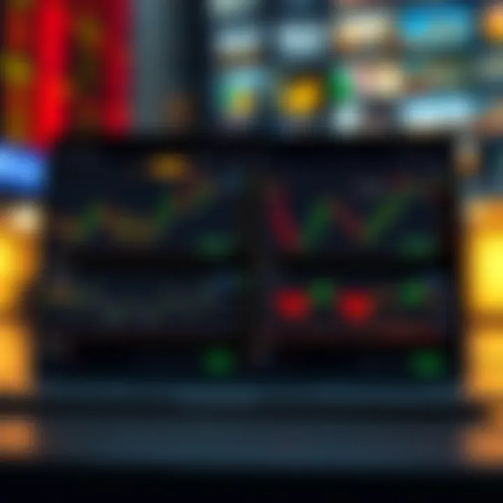 Visual comparison of binary options and forex trading showing key market elements