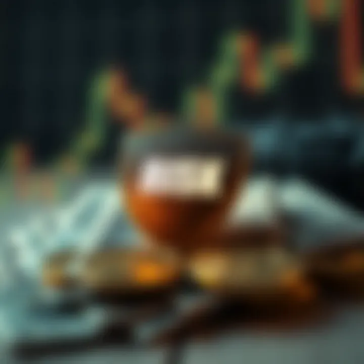 Risk management concept with protective shield over currency symbols