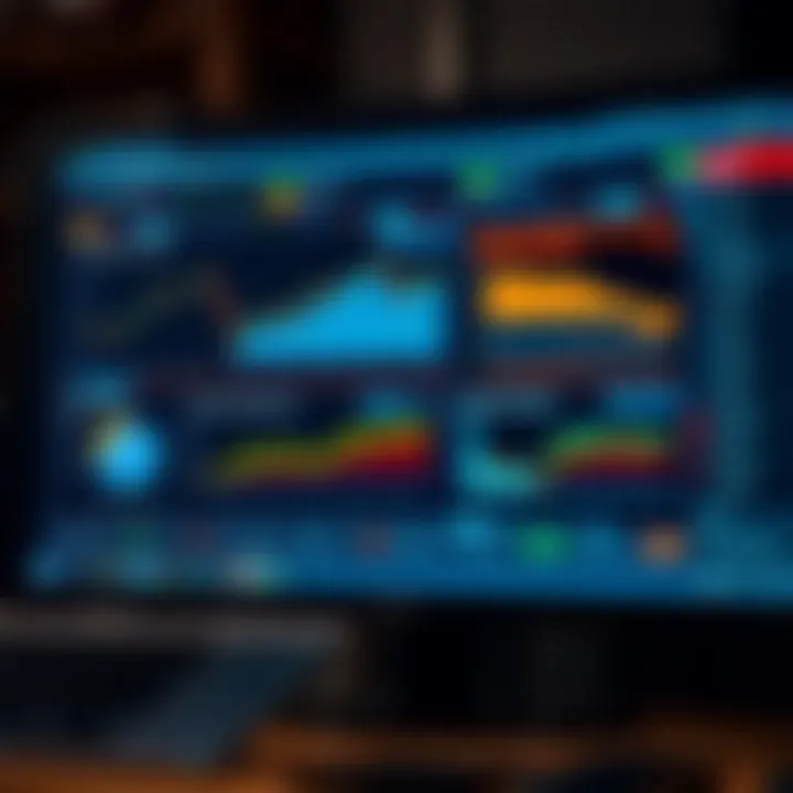 Digital dashboard displaying fraud detection metrics and control measures on a computer screen