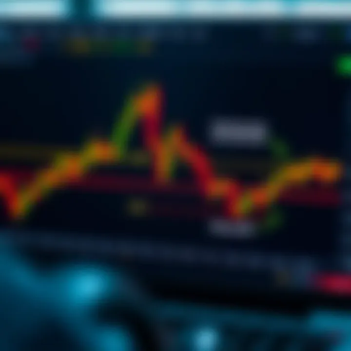 Visual representation of risk management techniques including stop loss and take profit levels on trading platform interface