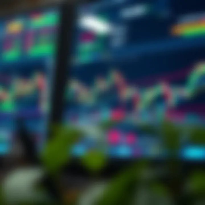 Currency Charts and Market Analysis in Forex Trading Forex trading charts displaying currency pair trends and market analysis tools