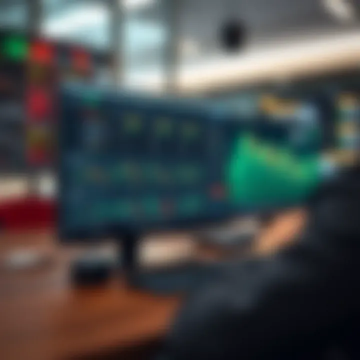 Online learning platform displaying forex trading course content and charts