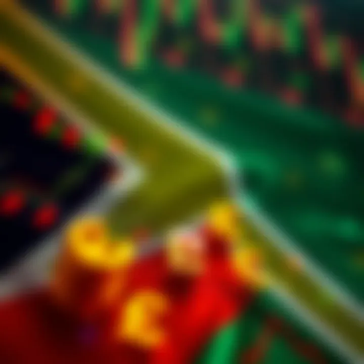 South African flag with digital currency symbols representing forex market