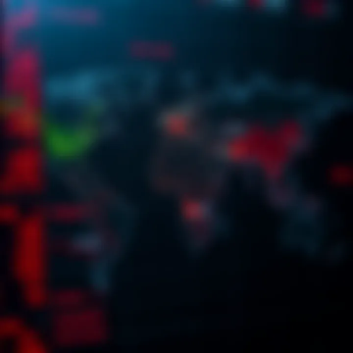 World map highlighting major forex trading centers with their respective time zones