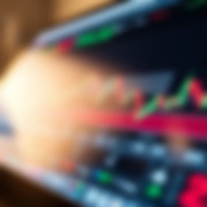 Detailed chart showing currency pair trends and market analysis