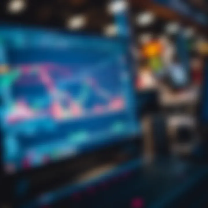 Visual representation of downloading forex trading software from a digital marketplace on a computer screen