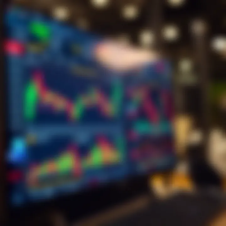 Forex trading platform interface displaying currency pairs, charts, and real-time market data