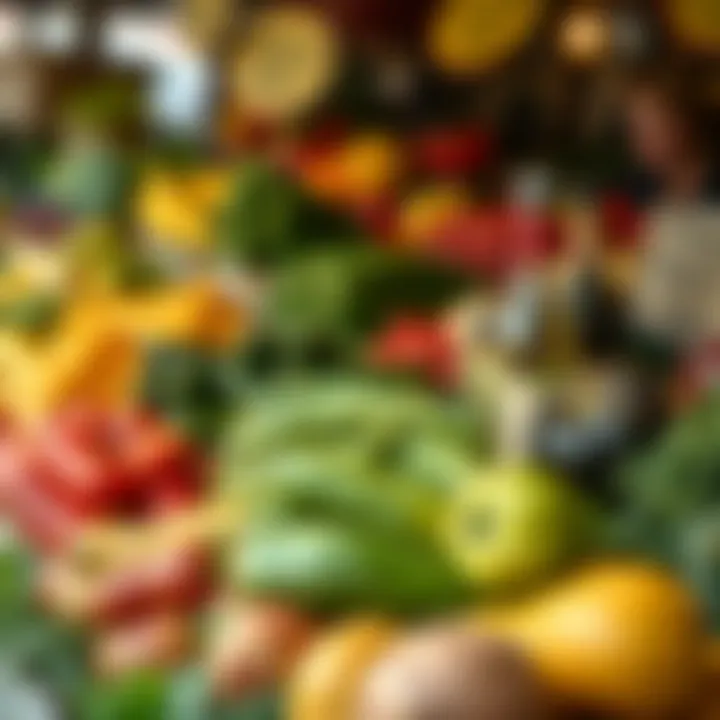 Fresh fruits and vegetables displayed at a vibrant Somerset West market stall