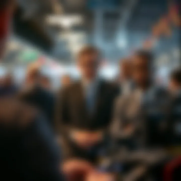 Conceptual illustration of forex market participants and their interactions