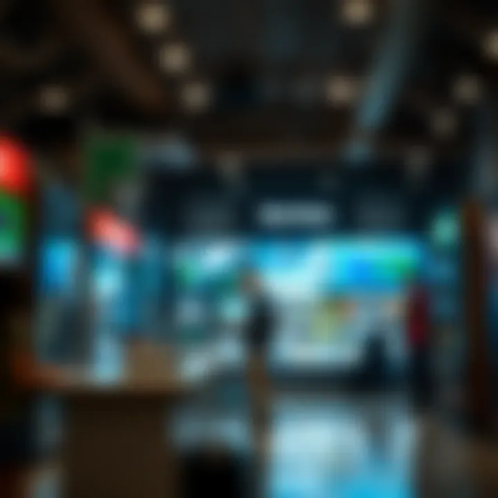 Inside Game store showing customer service counter and gaming products