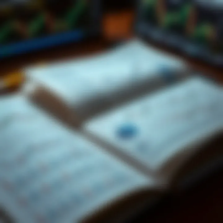 Open book with trading charts and financial graphs on pages