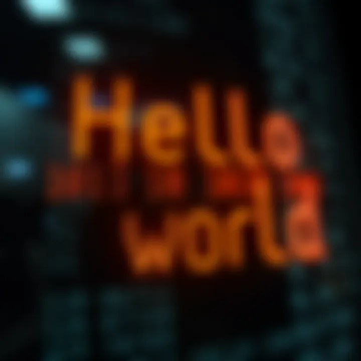 Binary code representation of the phrase Hello World with ASCII values highlighted