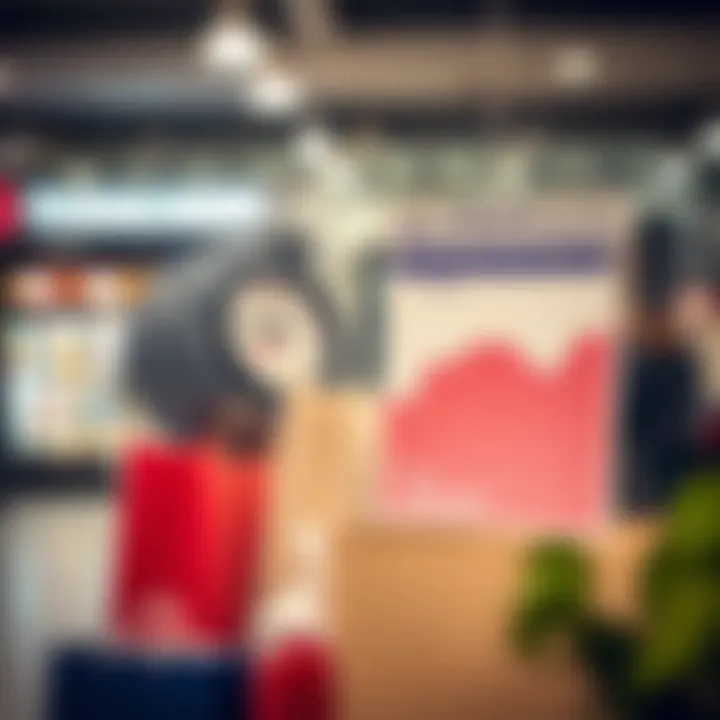 Clock showing trading hours with shopping bags and calendar indicating peak and holiday times