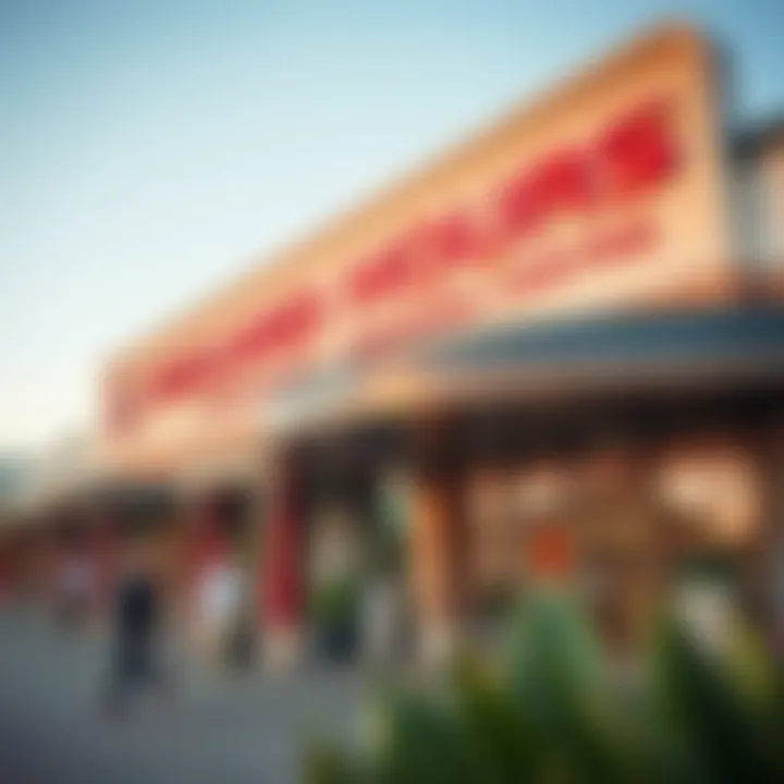 Exterior view of Highland Mews shopping center in Witbank during daytime with clear sky