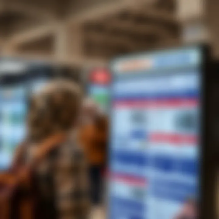 Person consulting information board displaying services available at Home Affairs Akasia