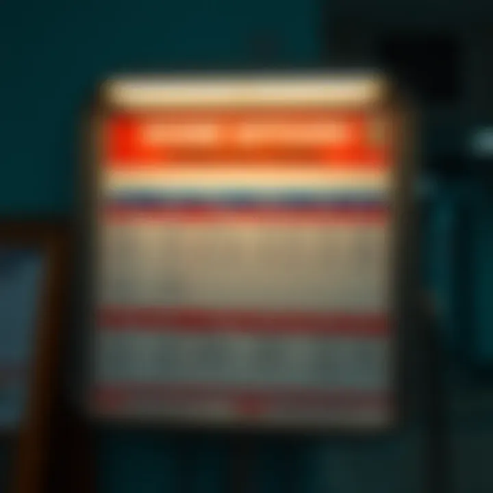 Home Affairs Trading Hours and Public Holiday Information Notice board displaying updated Home Affairs trading hours and public holiday schedule