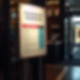 Signage showing guidelines for liquor sale compliance in retail and hospitality venues