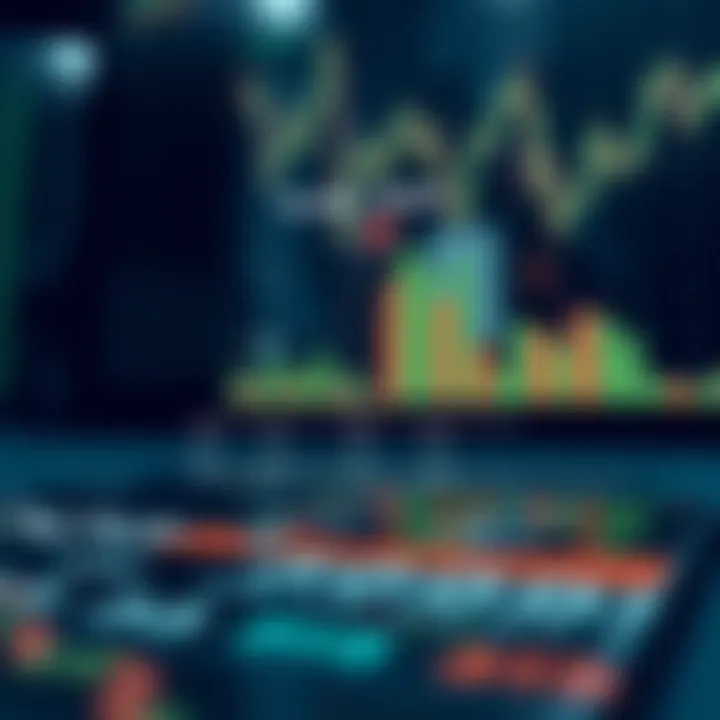Diagram illustrating the concept of binary trading showing two possible outcomes and market trends