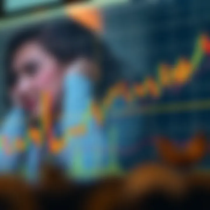 Illustration of a classic head and shoulders chart pattern indicating potential trend reversal