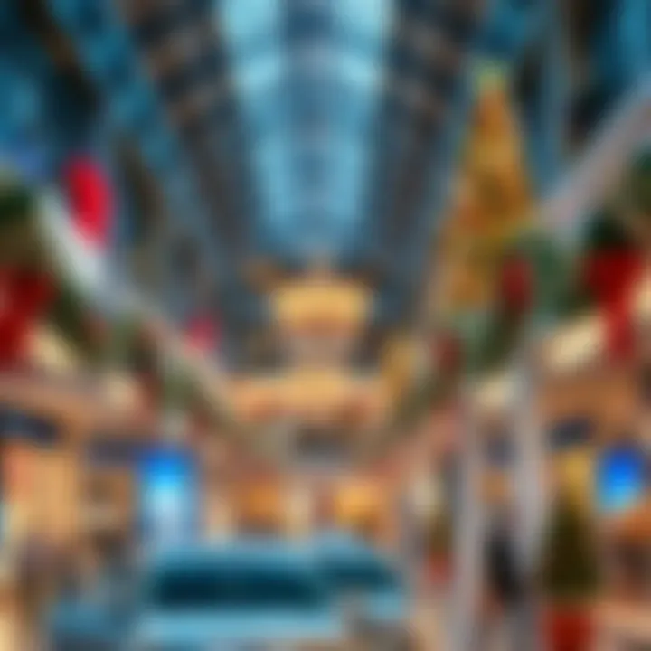 City Mall Trading Hours During Holiday and Festive Seasons Decorated shopping mall interior during festive season with holiday decorations