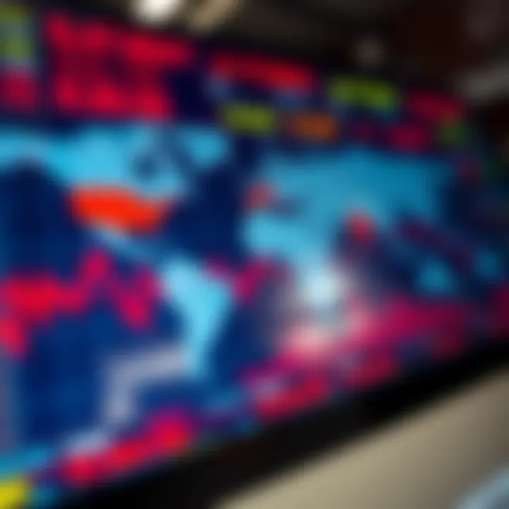 Global forex trading sessions map showing market activity across different time zones