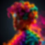 Colorful abstract representation symbolizing diverse gender identities beyond traditional categories