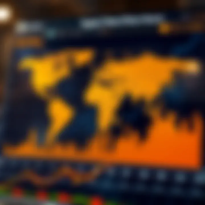 Chart illustrating the impact of time zones on gold price movements and trading opportunities in South Africa