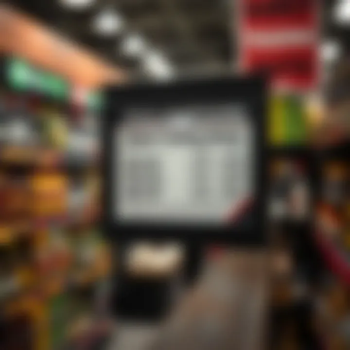 Sign displaying liquor trading hours regulations in a Western Cape retail store