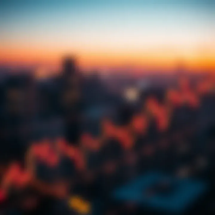 Graph depicting the evolution of currency trading volumes over time