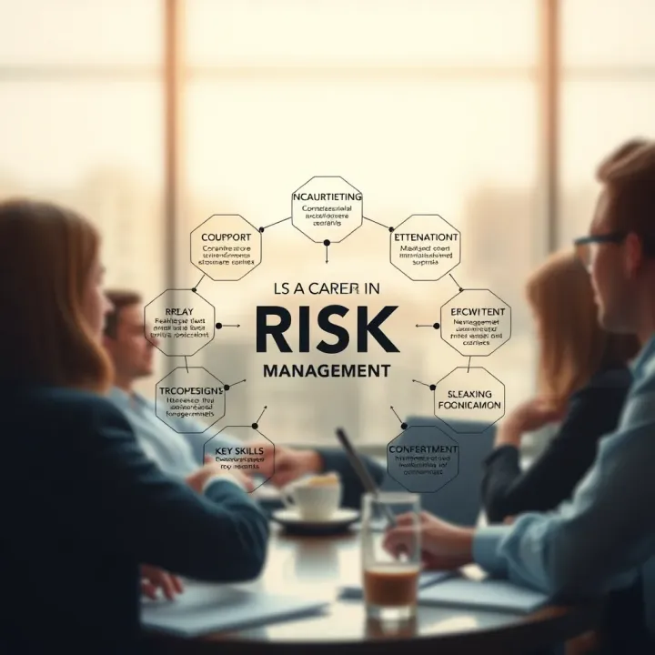 Essential Skills for a Career in Risk Management Conceptual diagram showing key skills for success in risk management careers