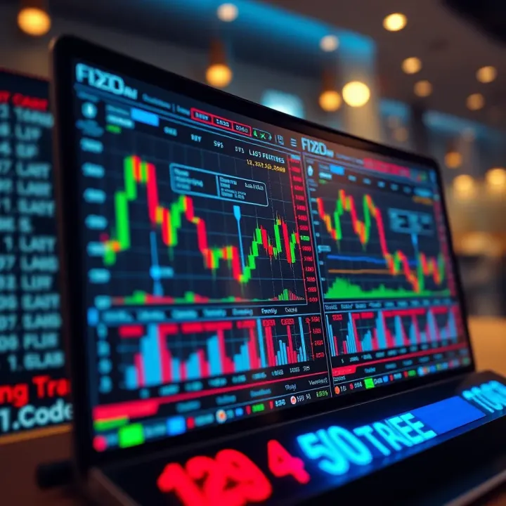 User interface of a forex trading platform showing currency charts and trading options