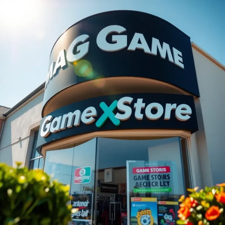Exterior view of a Game store in Paarl with clear signage under a bright sky