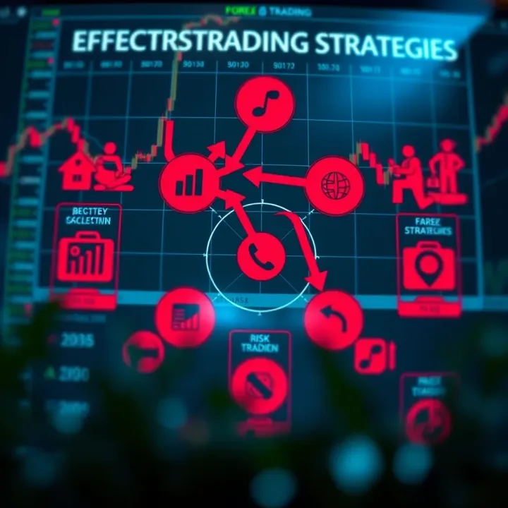 Diagram showing various trading strategies and risk management techniques in forex trading