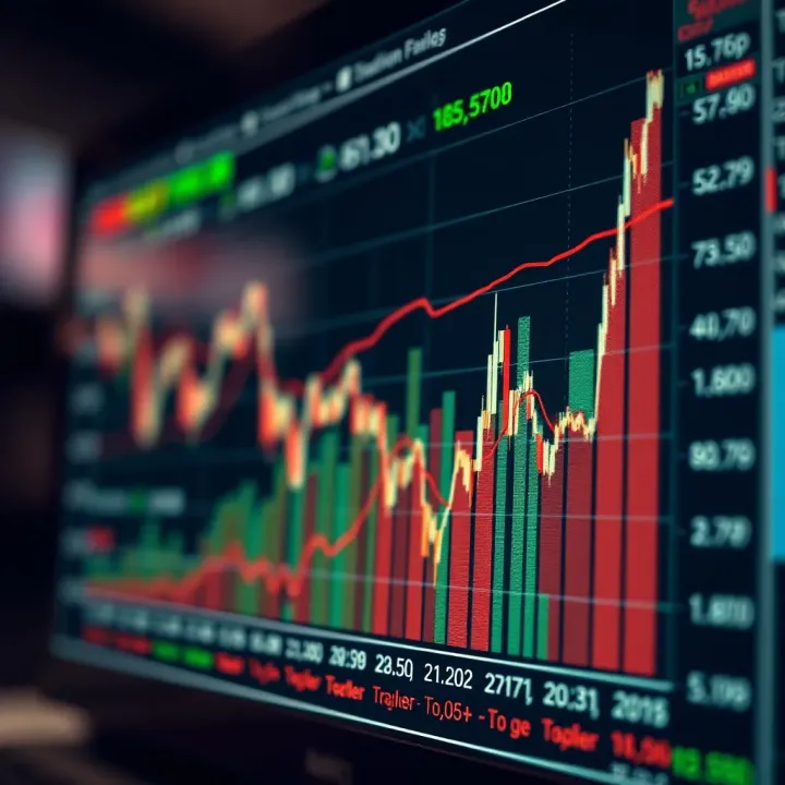 Graph showing market trends influenced by key economic indicators relevant to South African traders