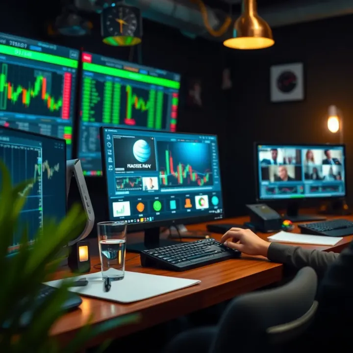 Diverse Video Tutorial Formats Enhancing Forex Trading Skills Digital learning environment showcasing various video tutorial formats for forex education