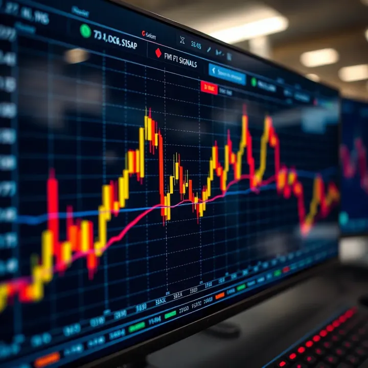 Automated Forex Trading Signals with Expert Advisors Graph showing automated forex trading signals on a digital trading platform