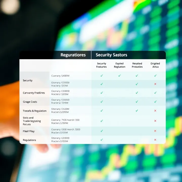 Comparison of Leading Forex Trading Apps Based on Security, Costs, and Regulation Visual comparison chart highlighting key features like security, costs, and regulations of top forex trading apps in South Africa