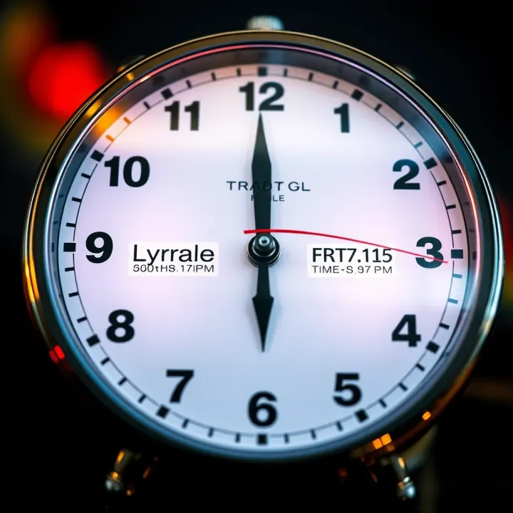 Clock showing local time conversions for major forex markets relative to South African time