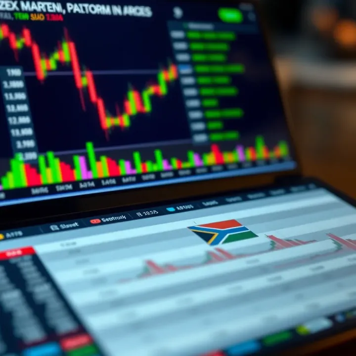 Comparison chart highlighting key features of popular forex trading platforms for South African traders