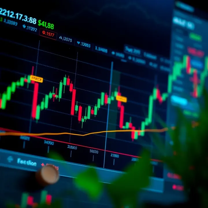 Graph showing impact of economic indicators on currency value trends