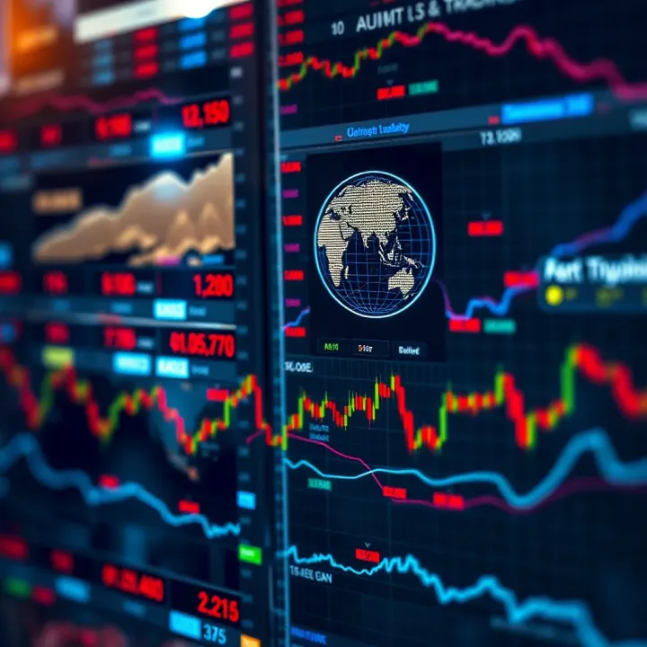 Visual representation of global geopolitical events affecting forex currency exchange