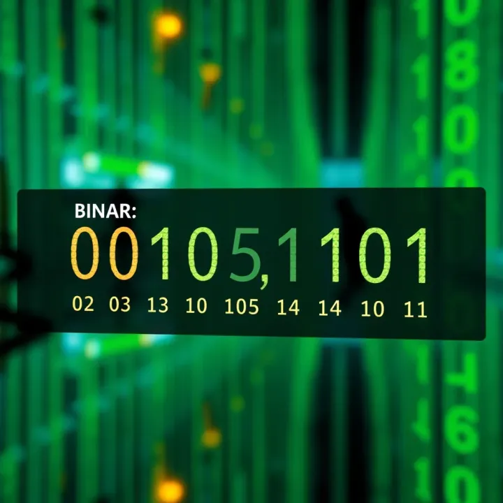 Conversion Guide from Hexadecimal to Binary Visual guide showing the conversion flow from a hexadecimal number to its binary format