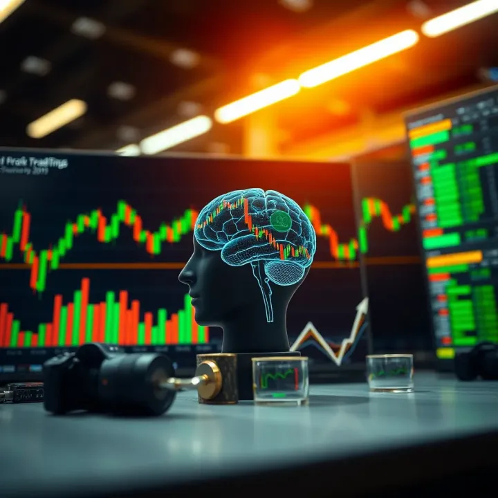 Risk Management and Psychological Strategies in Forex Trading Conceptual illustration of risk management and trading psychology with charts and strategy icons